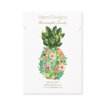 Tropische anananas juwelenkaart