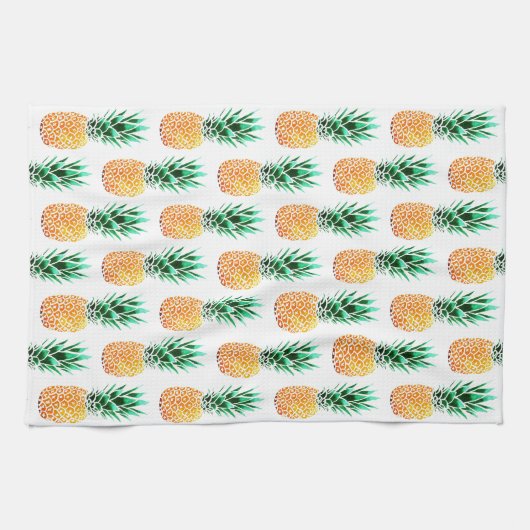 Tropische anananas keukenhanddoeken (Horizontaal)