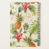 Tropische anananas laat Floral Luau Wedding Planner (Achterkant)