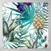 Tropische anananas moderne natuur schattig schatti poster (Voorkant)