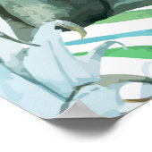 Tropische anananas moderne natuur schattig schatti poster (Hoek)