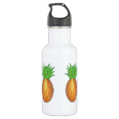 Tropische anananas Pananas Fruitfles Waterfles (Achterkant)