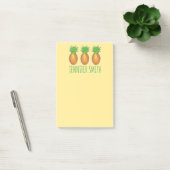 Tropische anananas Pineapples Personated Post It Post-it® Notes (Kantoor)