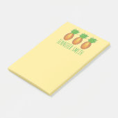 Tropische anananas Pineapples Personated Post It Post-it® Notes (Schuin)