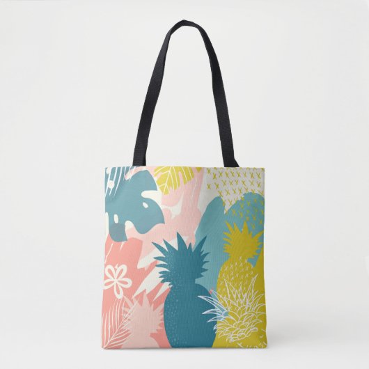 Tropische anananas tote bag (Voorkant)