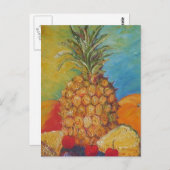 Tropische anananas uit Parijs Briefkaart (Voorkant / Achterkant)