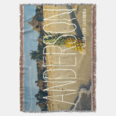 Tropische anananas van het strand van het eiland deken (Voorkant Verticaal)