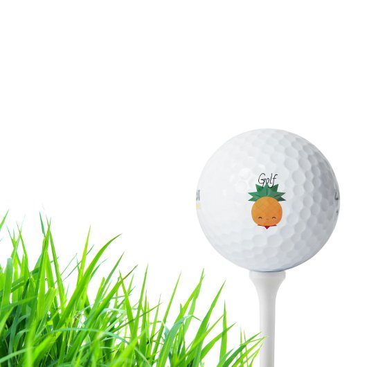 Tropische anananas van Kawaii — Vruchtafstand Golf Golfballen
