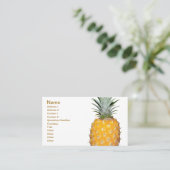 Tropische anananas visitekaartje (Staand voorkant)