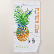 Tropische anananas voegt Naam, Jaar en Plaats toe