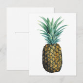 Tropische anananas Waterverf Briefkaart (Voorkant / Achterkant)