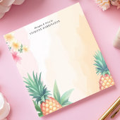 Tropische anananas Waterverf op maat Notitieblok