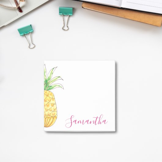Tropische anananas Waterverf op maat Post-it® Notes