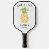 Tropische anananas Waterverf Pickleball Paddle (Voorkant)