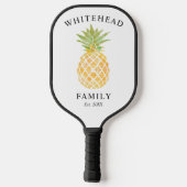 Tropische anananas Waterverf Pickleball Paddle (Achterkant)