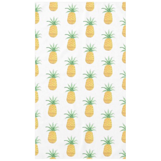 Tropische anananas Waterverf Tafelkleed (Voorkant)