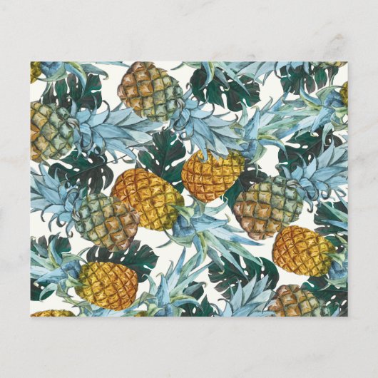 Tropische anananas Weddenschap Foto opslaan Datum (Achterkant)