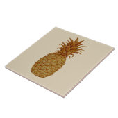 Tropische anananasappel uit Hawaiian Gold keramisc Tegeltje (Zijkant)