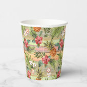 Tropische anananasappelflesbloem papieren bekers (Rechts)