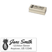 Tropische anananasappelvruchten gepersonaliseerd i rubberstempel (Gestempeld)