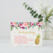 Tropische anananasboeken voor Baby Briefkaart (Staand voorkant)