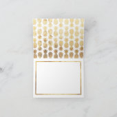 Tropische anananasbruding bedankkaart (Binnen)