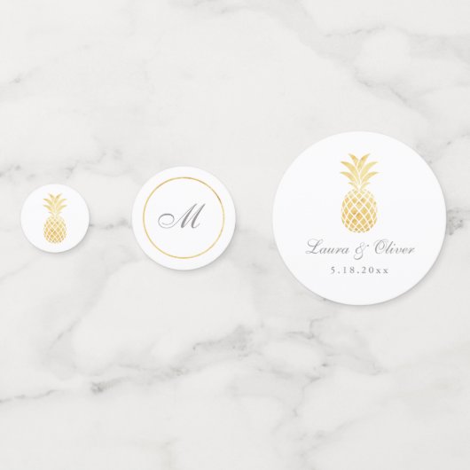 Tropische anananasbruding confetti (Voorkanten)