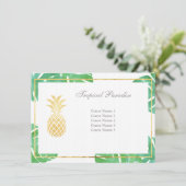 Tropische anananasepelzitjes voor Kaarten (Staand voorkant)