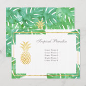 Tropische anananasepelzitjes voor Kaarten (Voorkant / Achterkant)