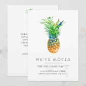 Tropische anananasfamilie verplaatst zich aankondiging (Voorkant / Achterkant)