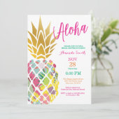Tropische anananassekruitshow kaart (Staand voorkant)