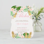 Tropische anananassekruitshow kaart (Staand voorkant)
