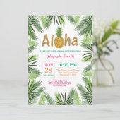 Tropische anananassekruitshow kaart (Staand voorkant)