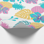 Tropische anananassen cadeaupapier (Hoek)