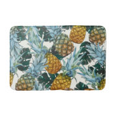 Tropische anananassen en bladeren exotische eiland badmat (Voorkant)