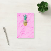 Tropische anananassen en roze marmer modern kleurr post-it® notes (Kantoor)