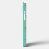 Tropische anananassen op Blauwgroen Case-Mate iPhone Case (Achterkant / Links)