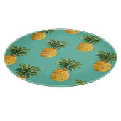 Tropische anananassen op Blauwgroen Snijplank (Hoek)