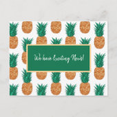 Tropische anananassen,  tekst briefkaart (Voorkant)