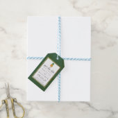 Tropische anananassetbruiloft bespaart de datum cadeaulabel (Met Touw)