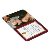 Tropische anananassetbruiloft bespaart de datum ma magneet (Rechterzijde)