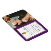 Tropische anananassetbruiloft bespaart de datum ma magneet (Rechterzijde)