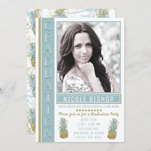 Tropische anananassortiment Partij Afstuderen Foto Kaart