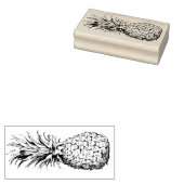 Tropische anananasvruchten Hawaiian Floral Botanis Rubberstempel (Gestempeld)