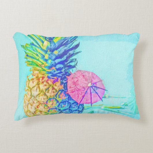 Tropische Ananas Accent Kussen (Voorkant)