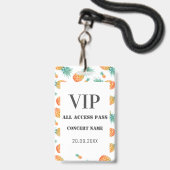 Tropische ananas Alle VIP-toegangsconcertpartij Badge (Front with Lanyard)