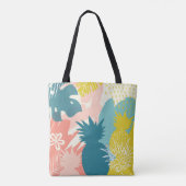 Tropische ananas aloha tote bag (Achterkant)
