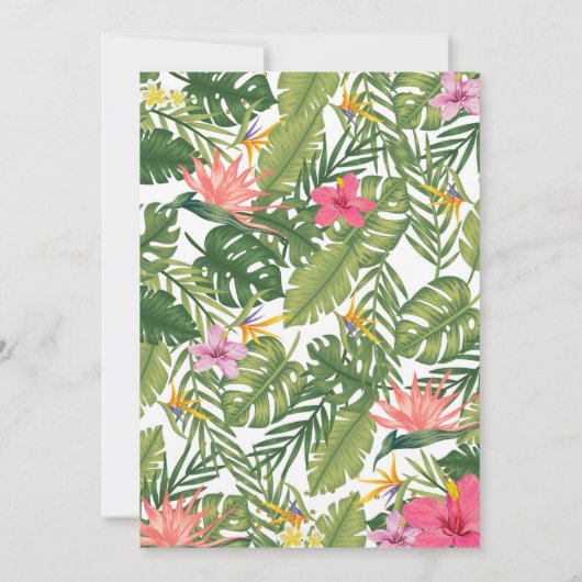 Tropische Ananas Aloha Vrijgezellenfeest Kaart (Achterkant)