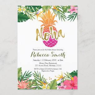 Tropische Ananas Aloha Vrijgezellenfeest Kaart