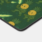 Tropische Ananas Astronaut met Gloeiende Zwaarden Bureaumat (Hoek)